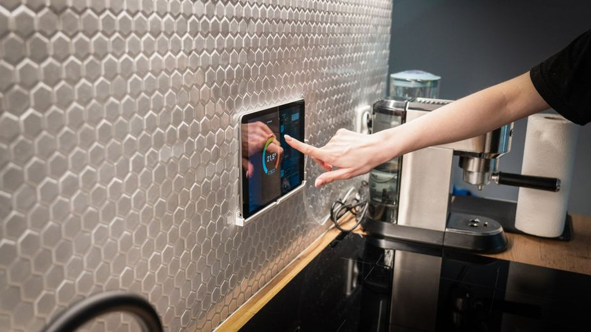human hand touching smart device empathy design