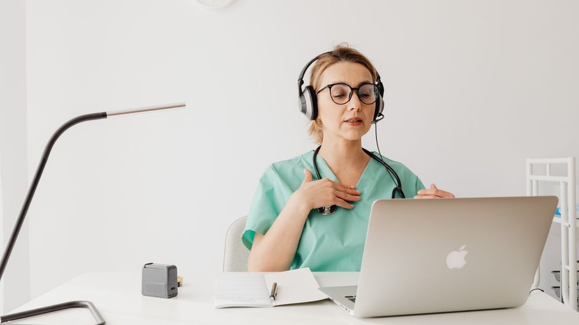 video call stress test zoom google meet headset us