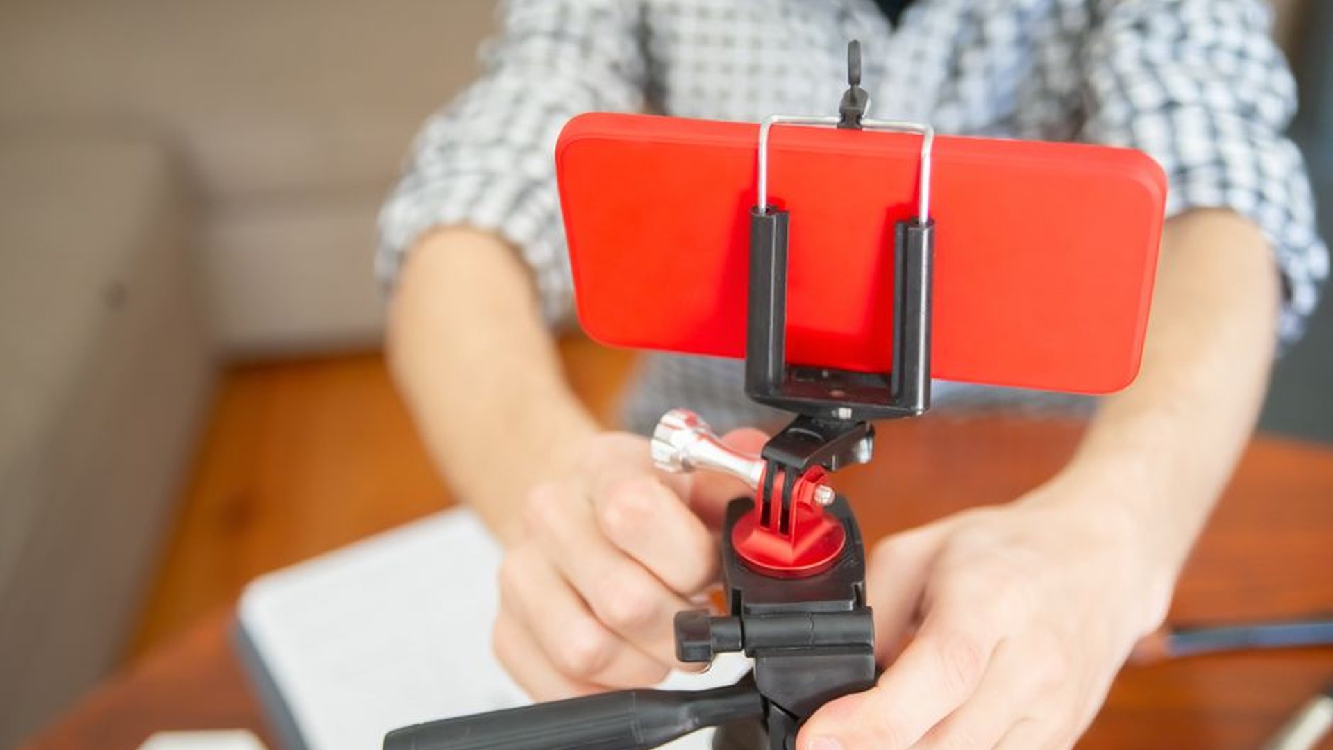foldable phone holder adjustable arm desk mount sm